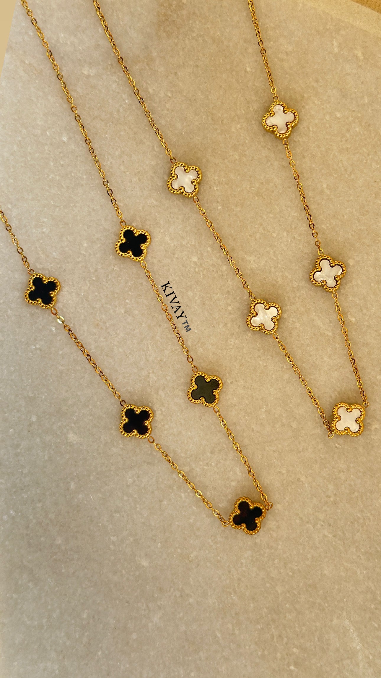 Royal reversible Floral necklace