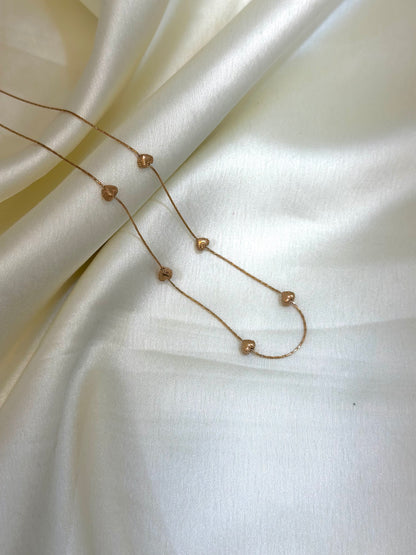 Miral multi-charm heart necklace