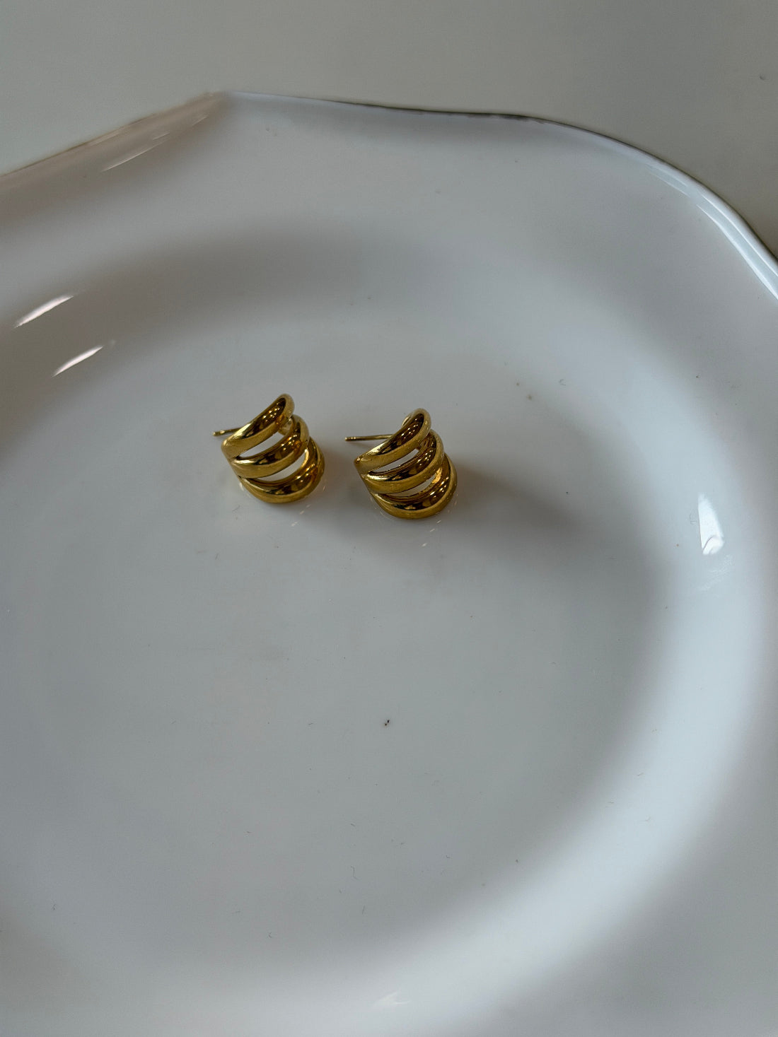 Trio stud earrings