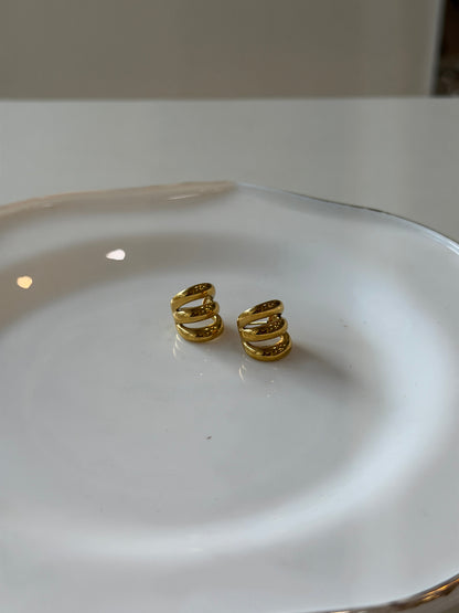 Trio stud earrings