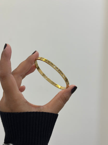 Studded roman statement bracelet