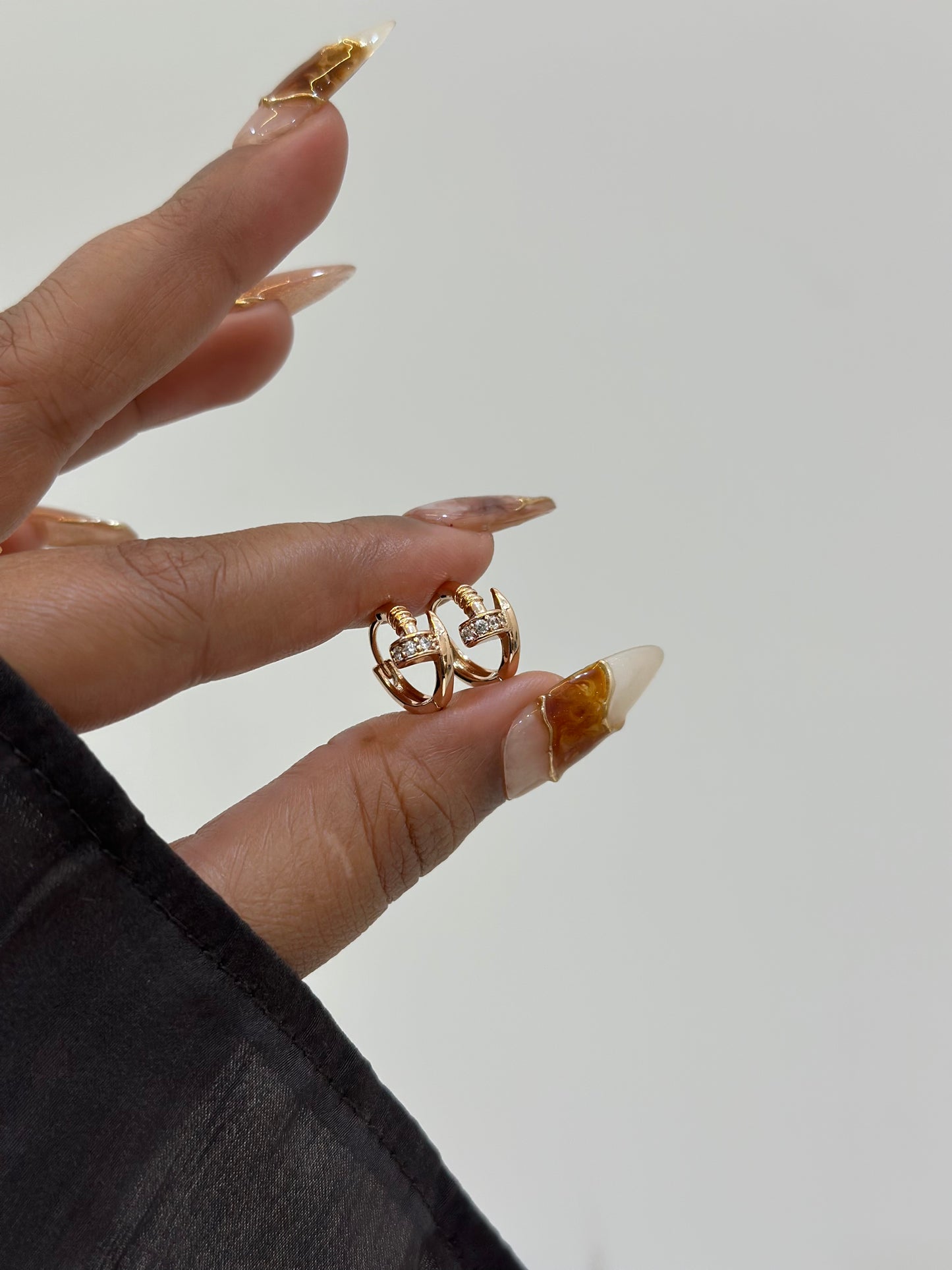 Nail luxe earrings