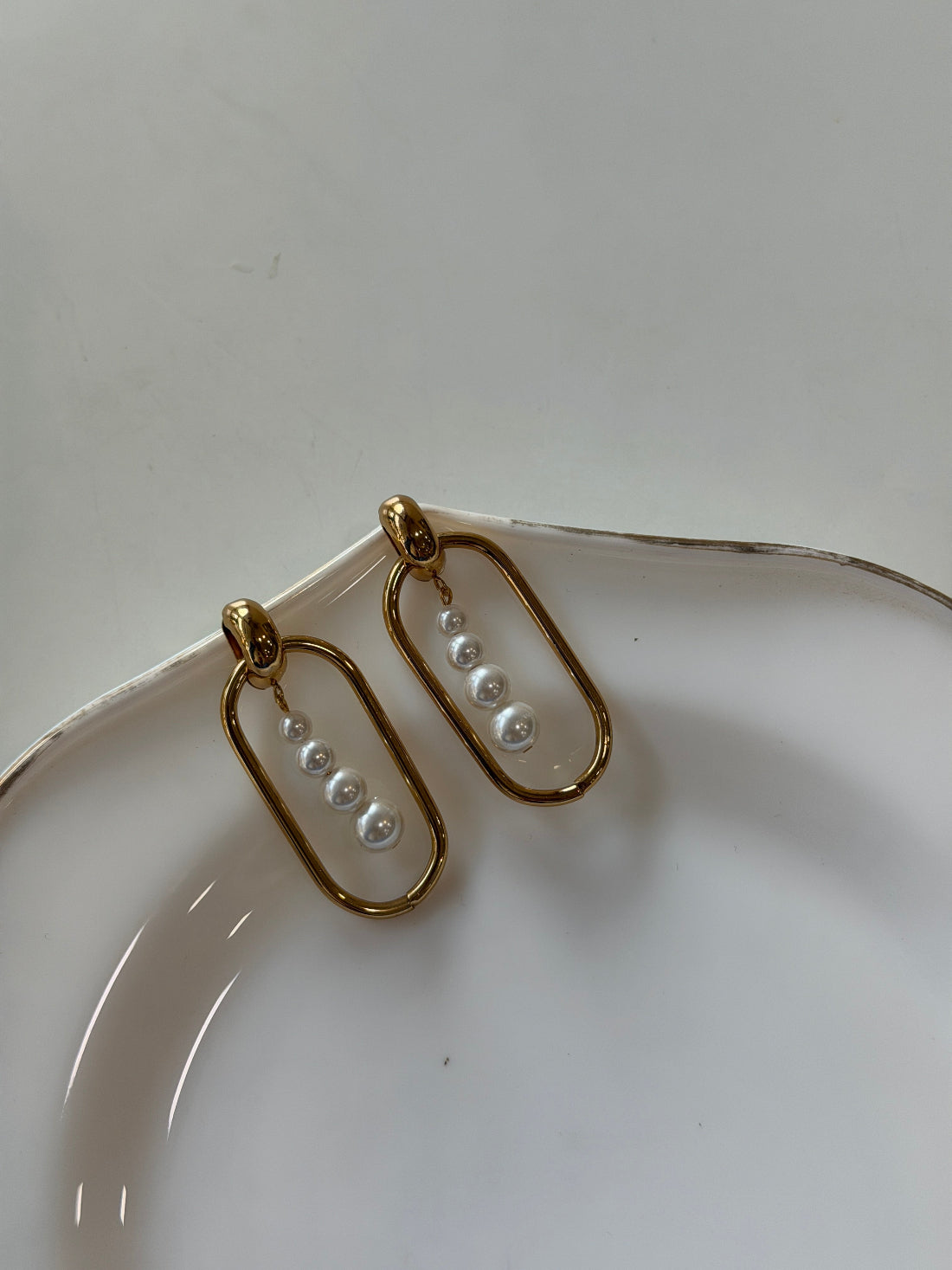 Liza pearl statement earrings