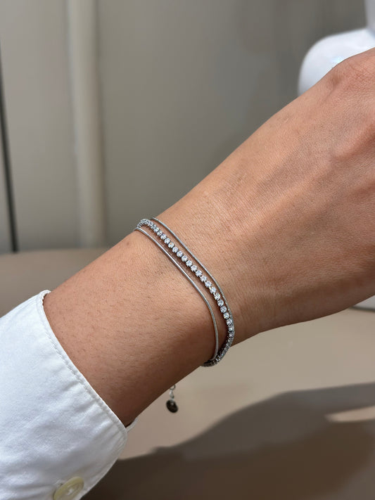 Ira luxe silver chain bracelet