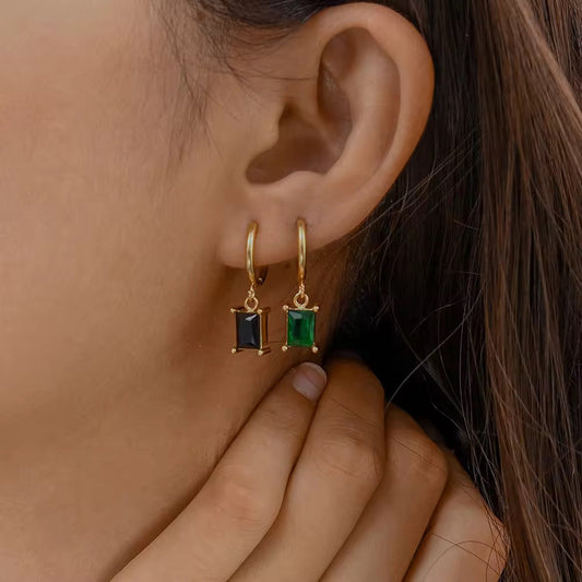 Jade earrings