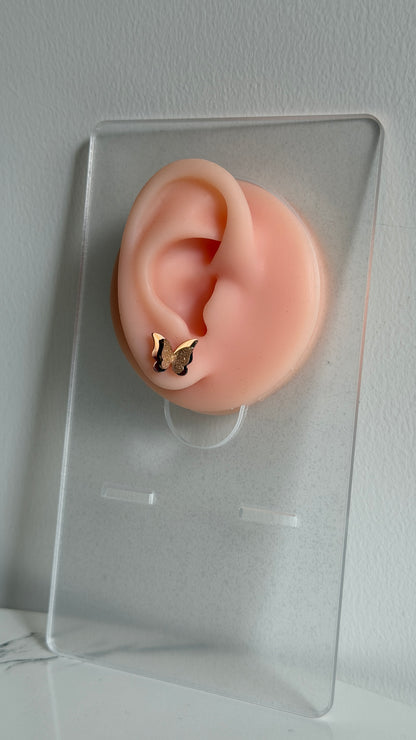 Butterfly stud earrings