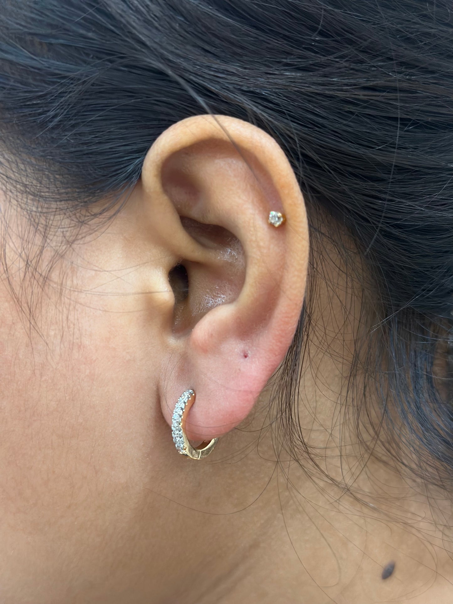 Aurea diamond look earrings