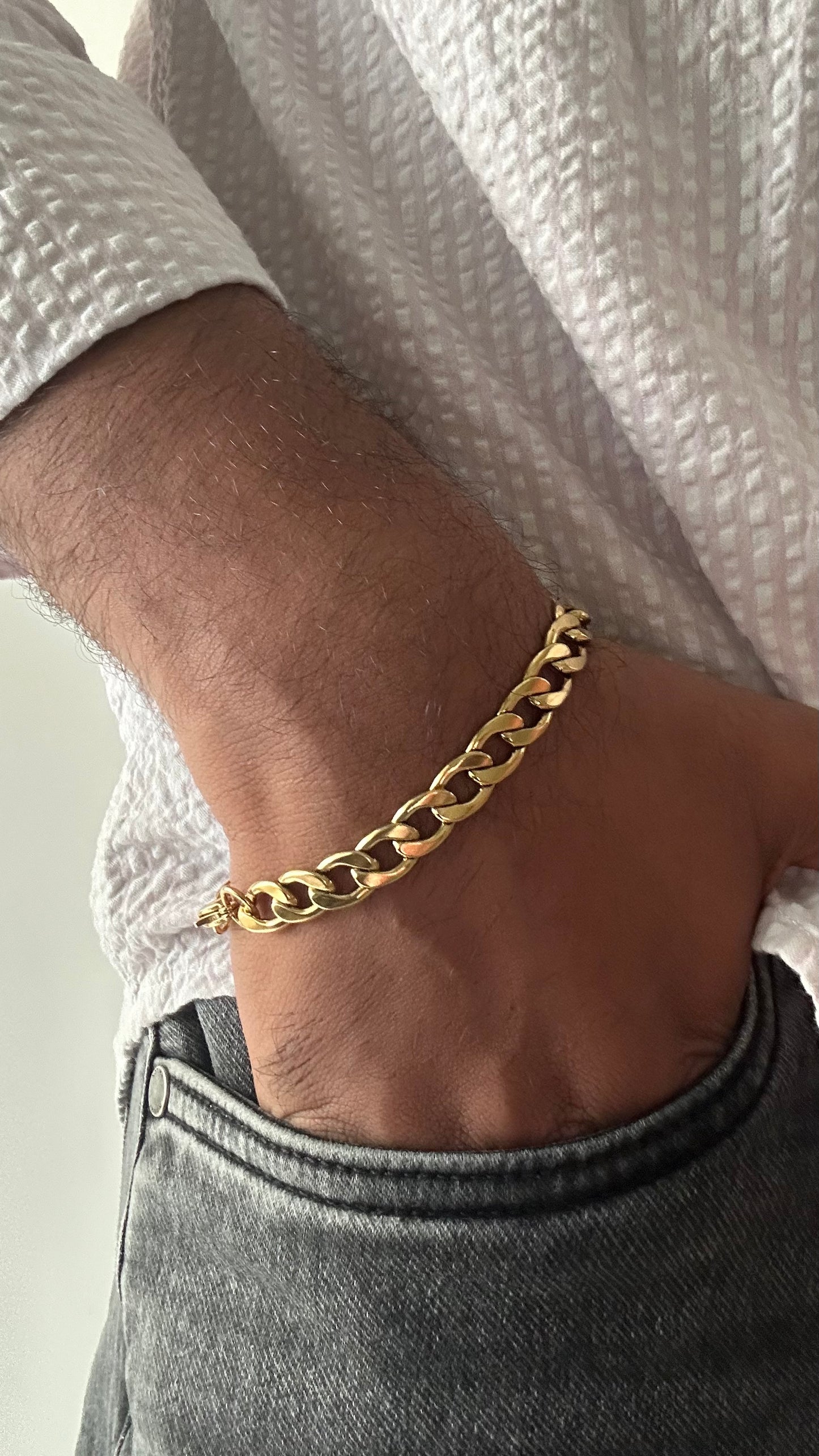 Cuban chain bracelet