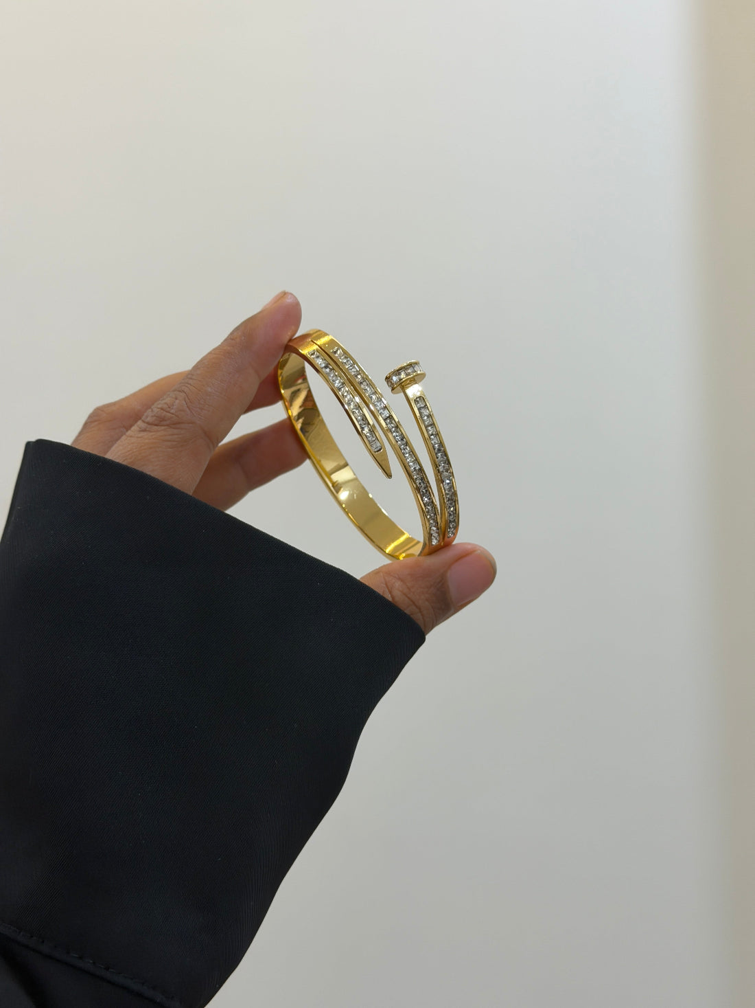 Layer nail small size luxe bracelet