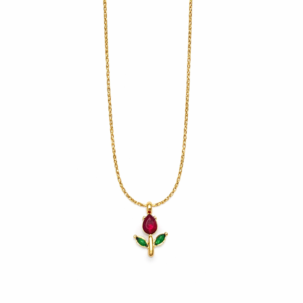 Tulip minimal necklace