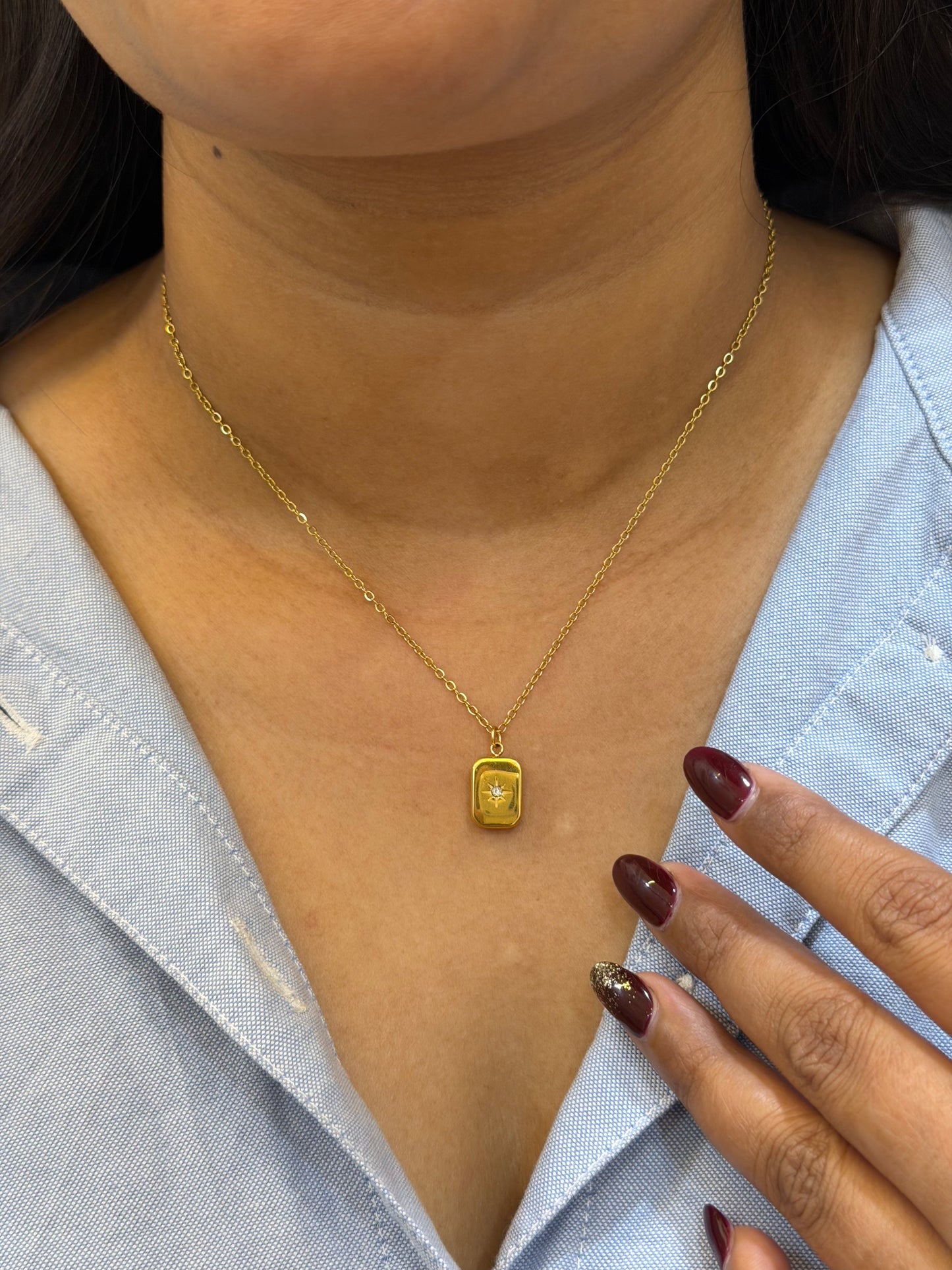Starlight minimal chain necklace