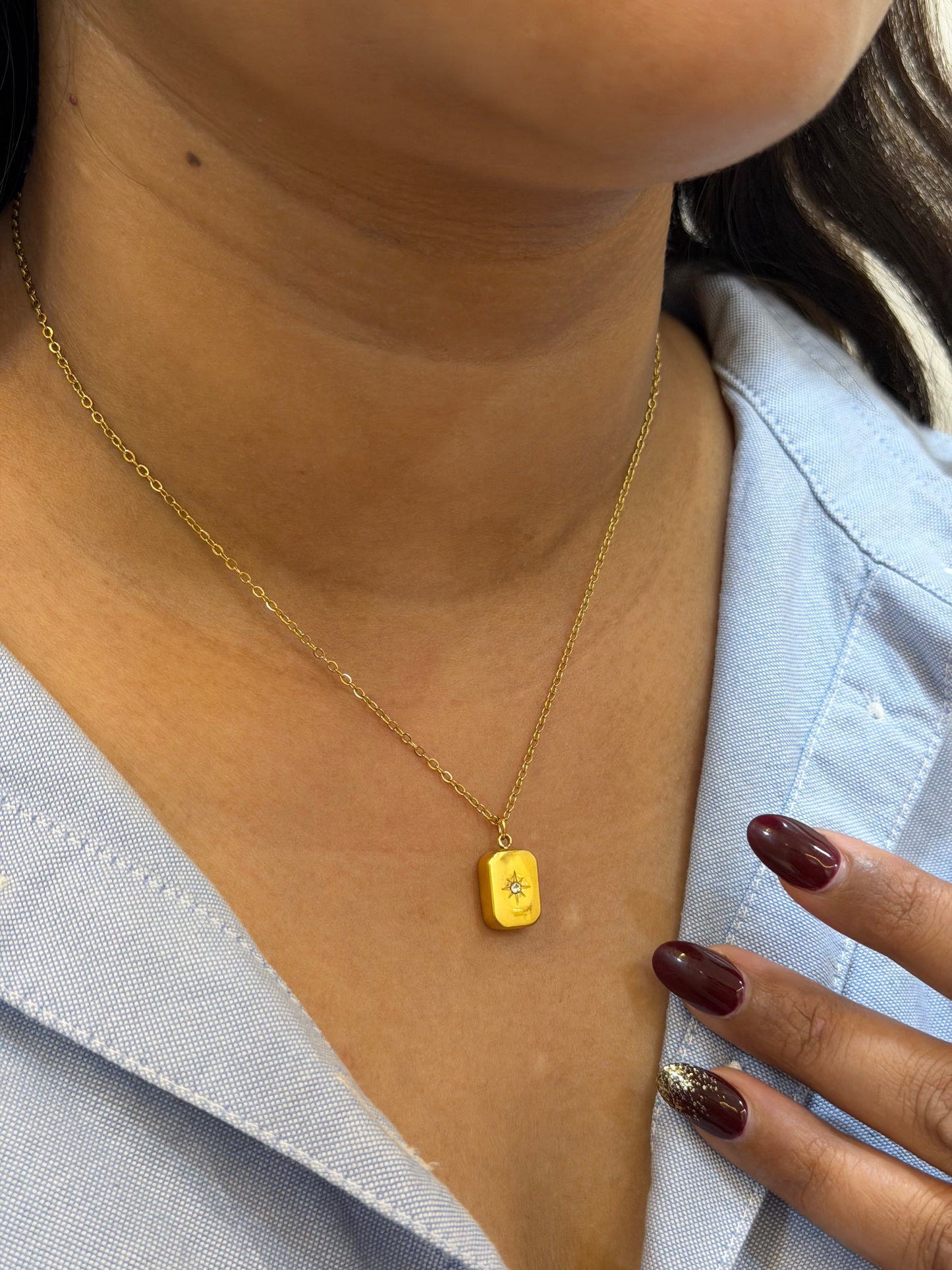 Starlight minimal chain necklace