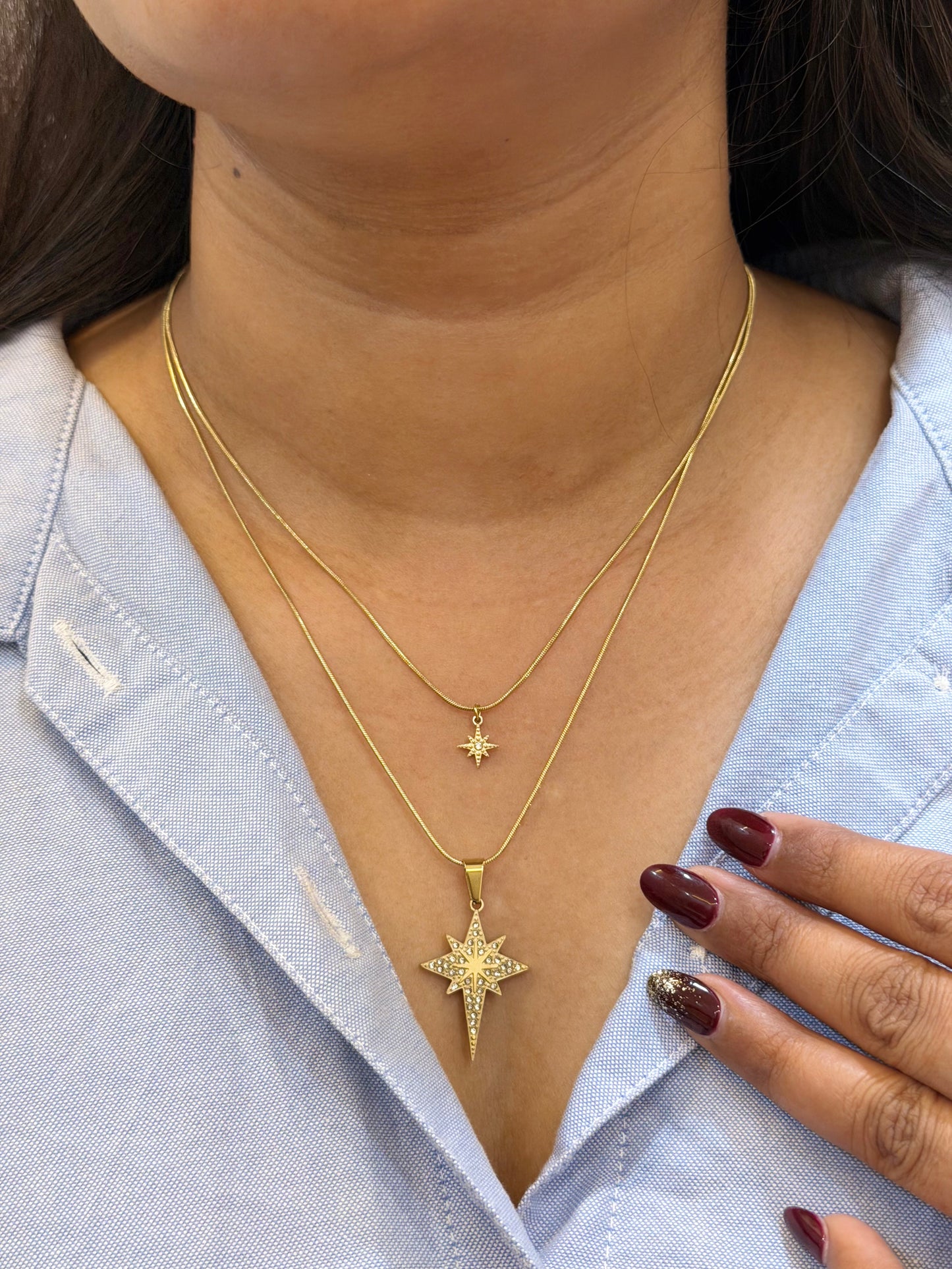 Starlight layered statement necklace