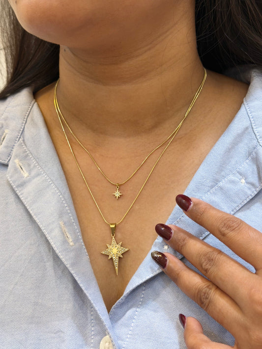 Starlight layered statement necklace