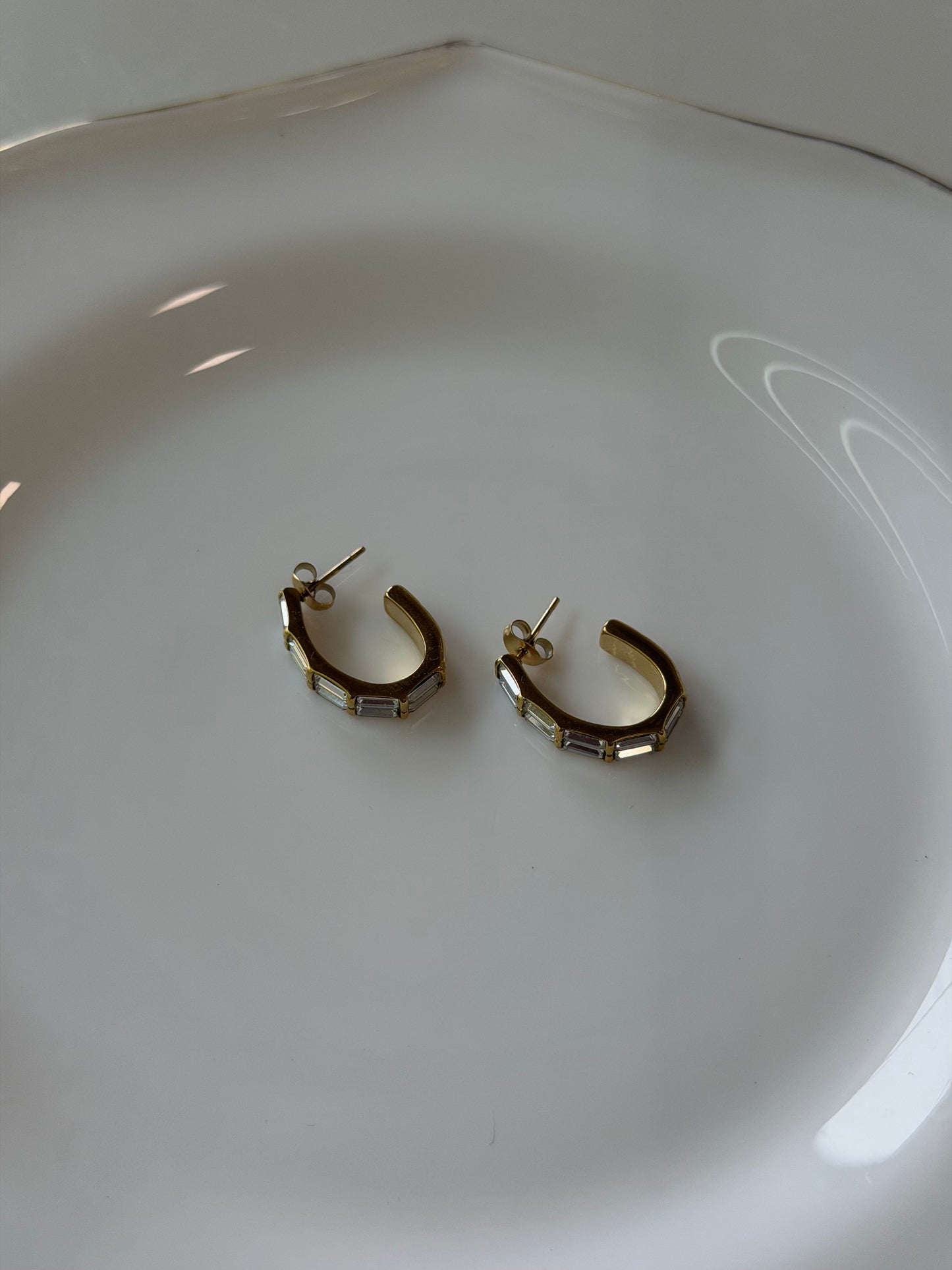 Luxe eva studded earrings