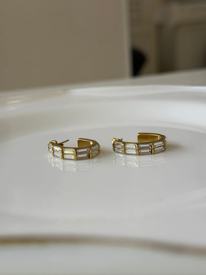 Luxe eva studded earrings