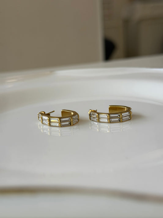 Luxe eva studded earrings