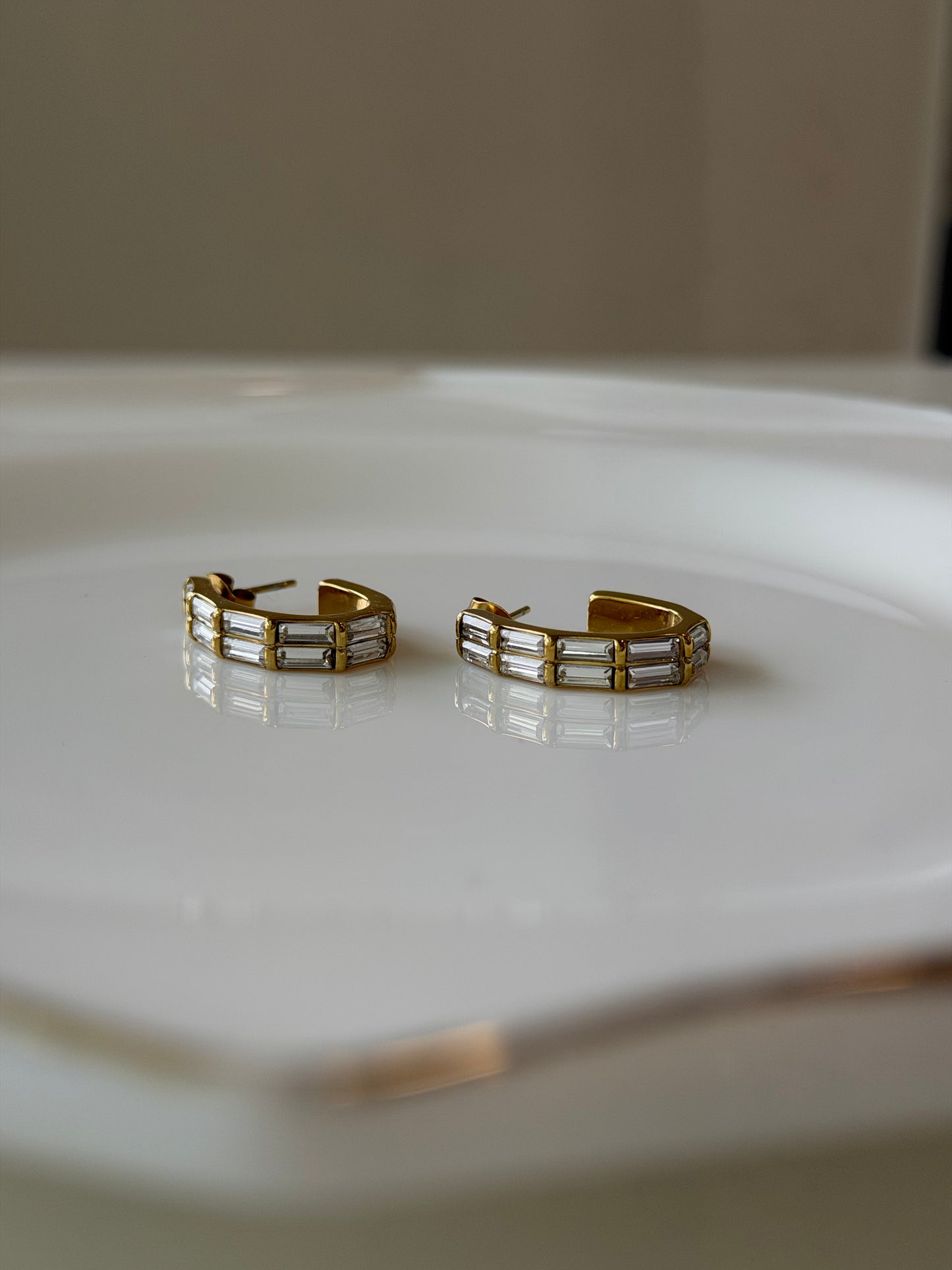 Luxe eva studded earrings
