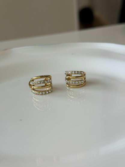Mae luxe multipiercing look earrings