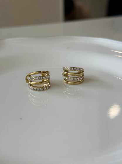 Mae luxe multipiercing look earrings