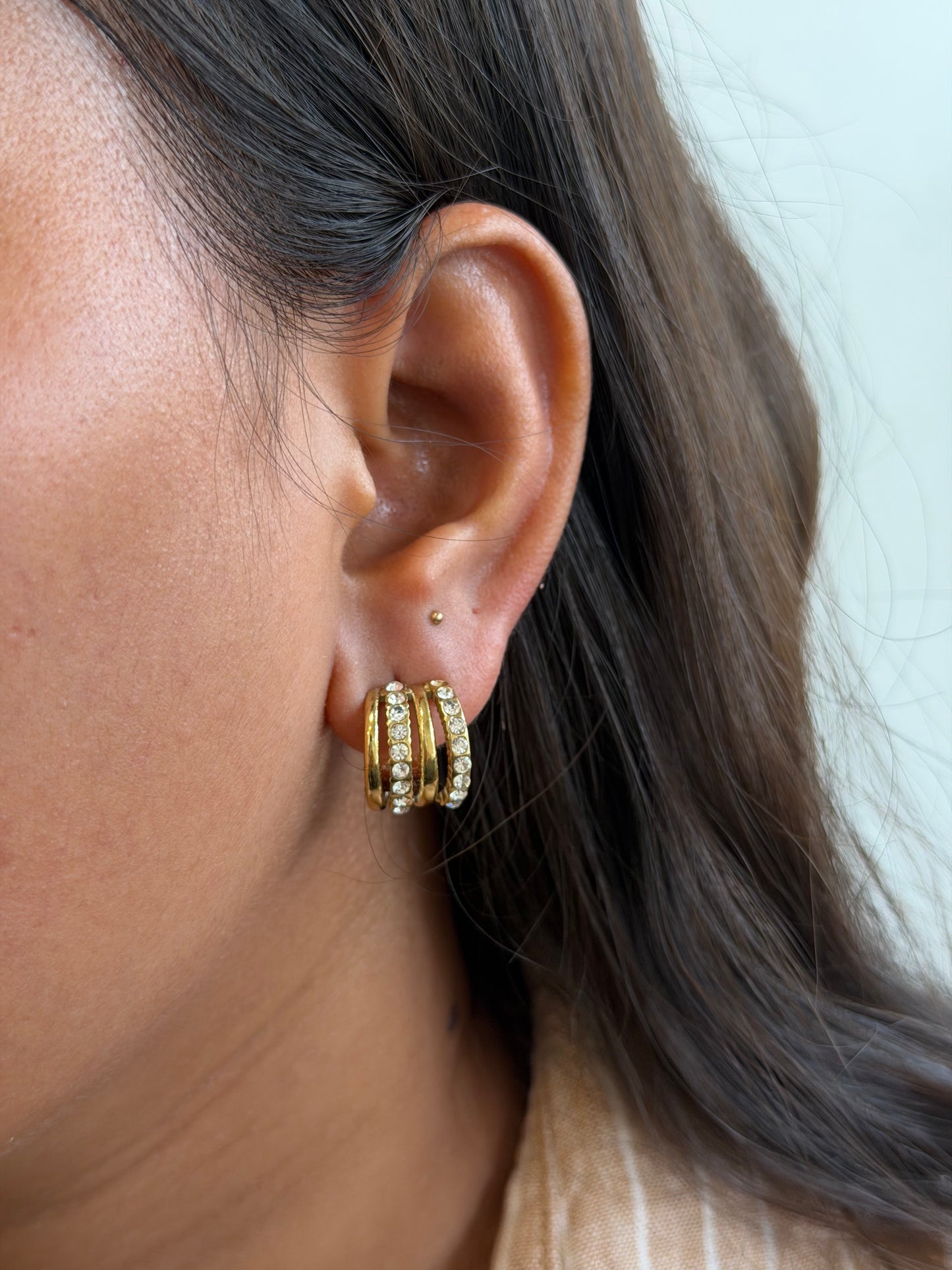 Mae luxe multipiercing look earrings