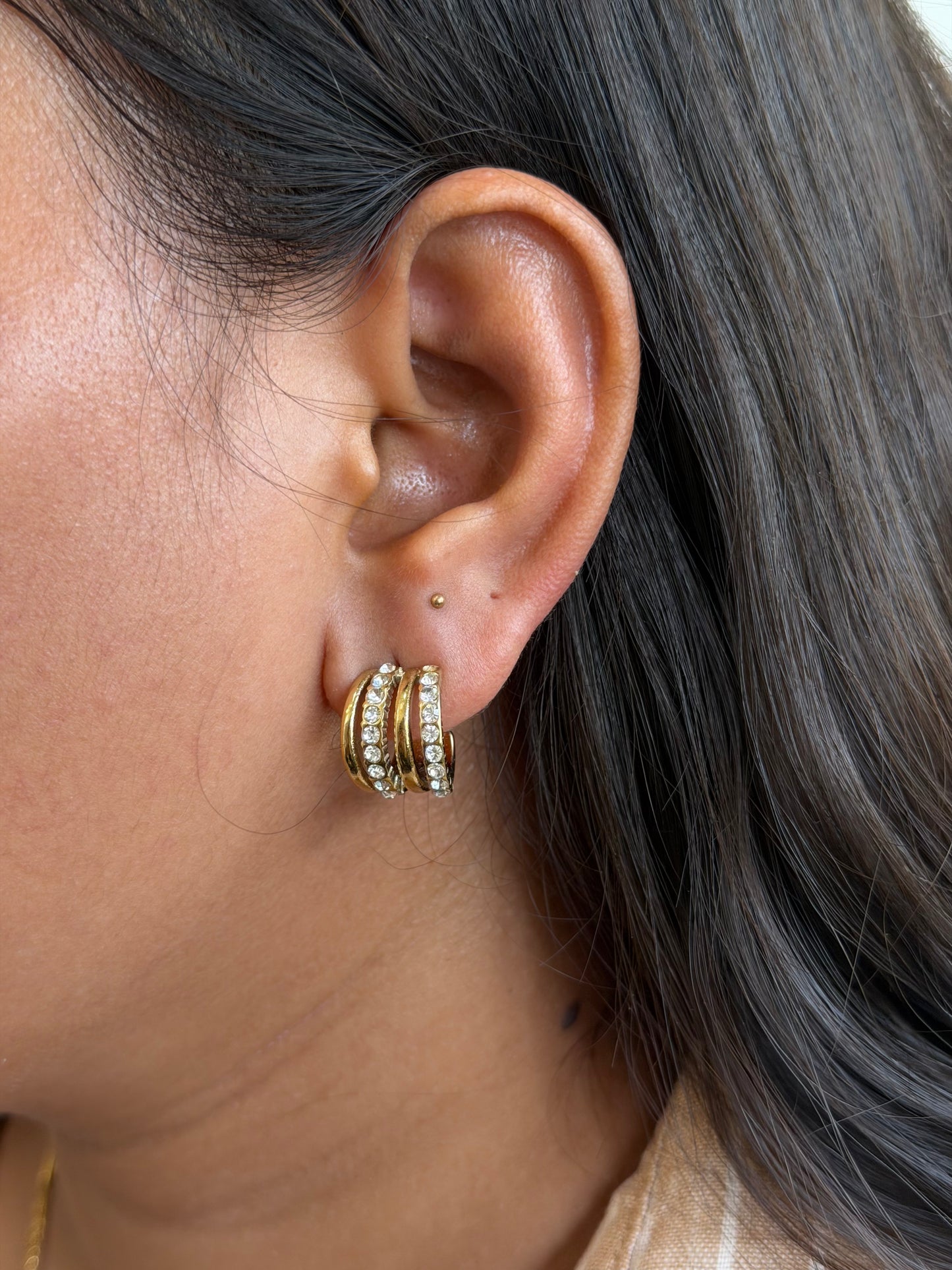 Mae luxe multipiercing look earrings