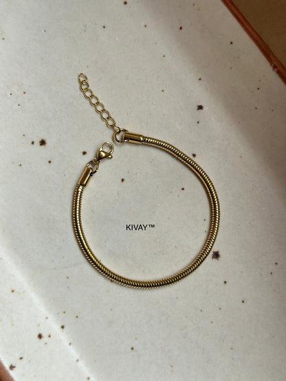 Spiral Statement Chain Bracelet