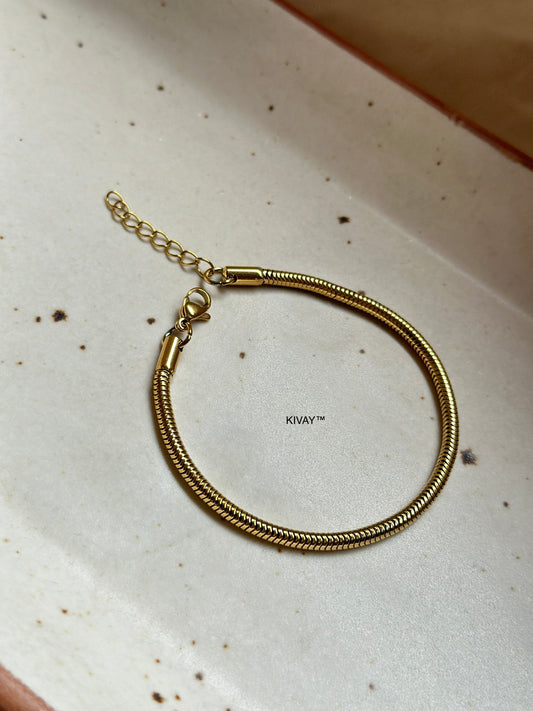 Spiral Statement Chain Bracelet