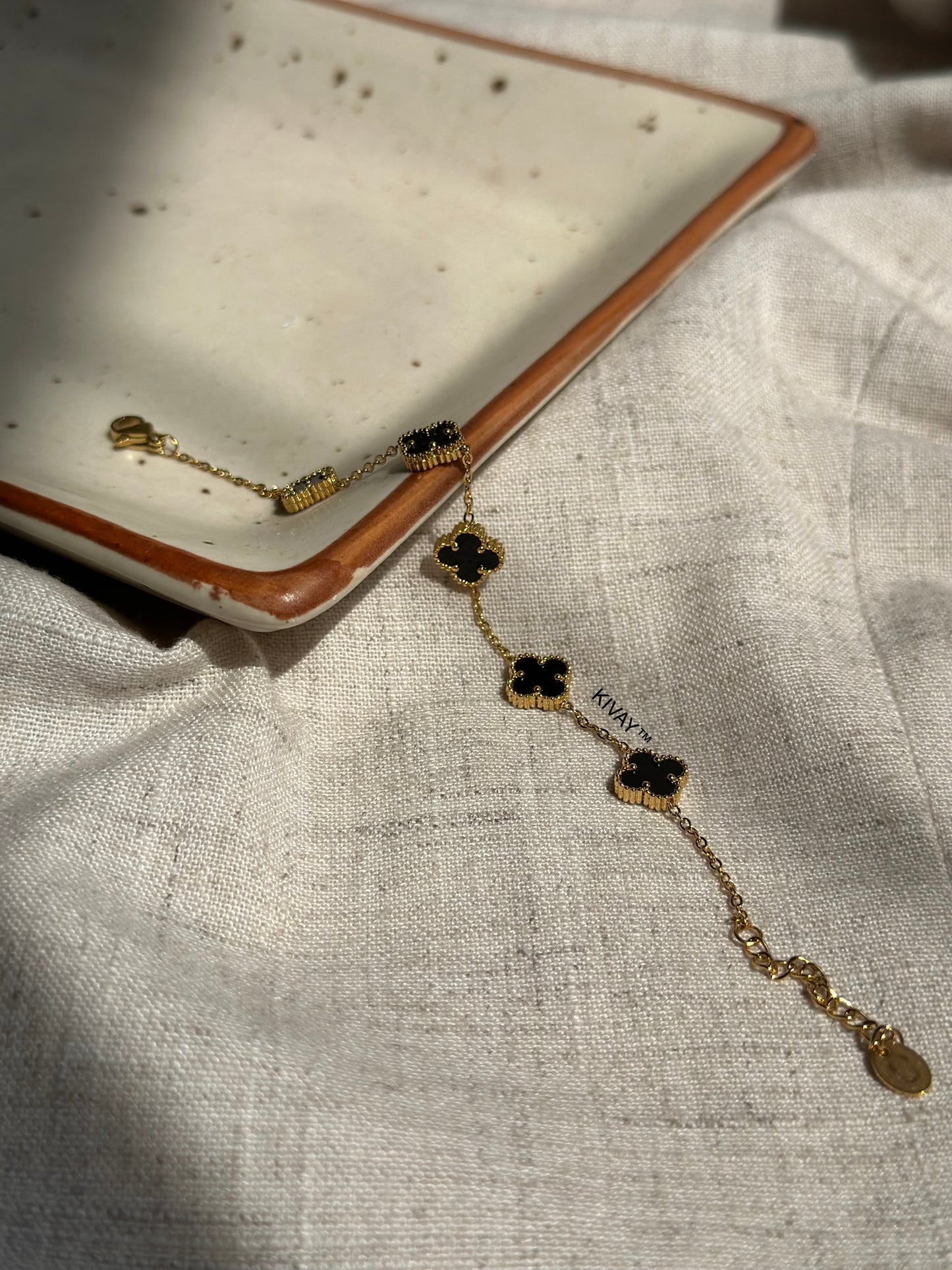 Floral Reversible Chain Bracelet