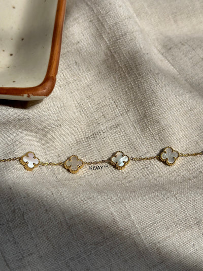 Floral Reversible Chain Bracelet