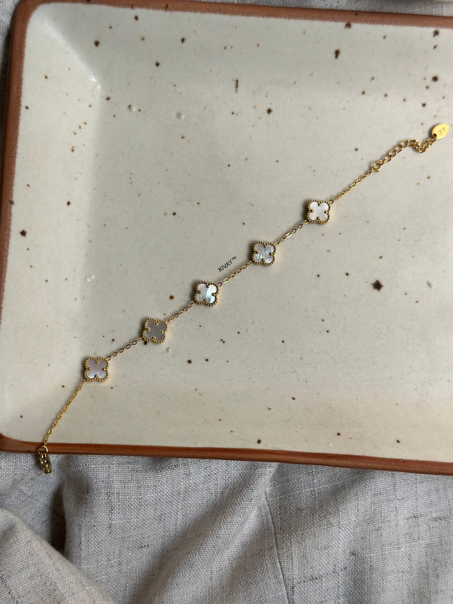 Floral Reversible Chain Bracelet
