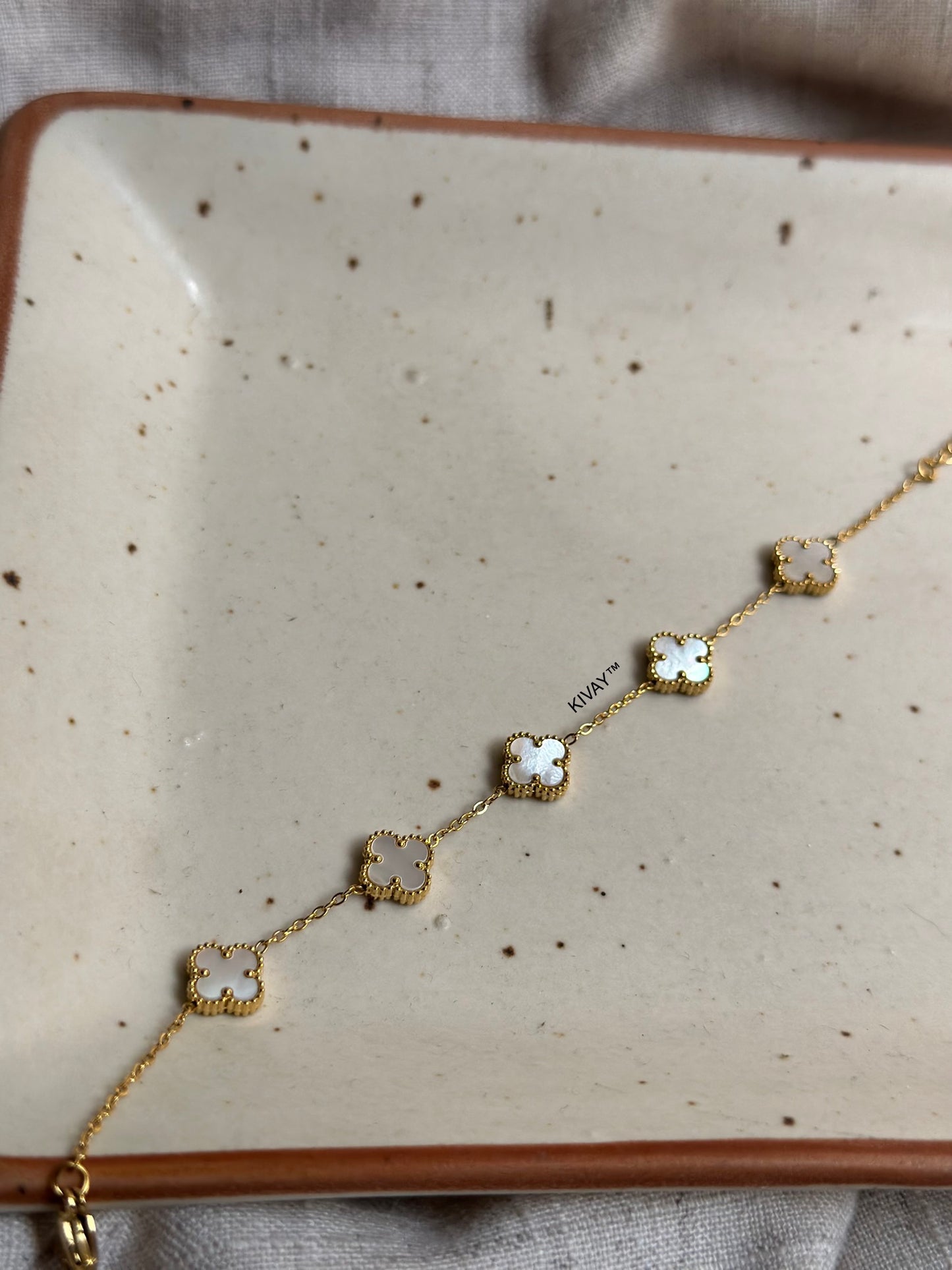 Floral Reversible Chain Bracelet