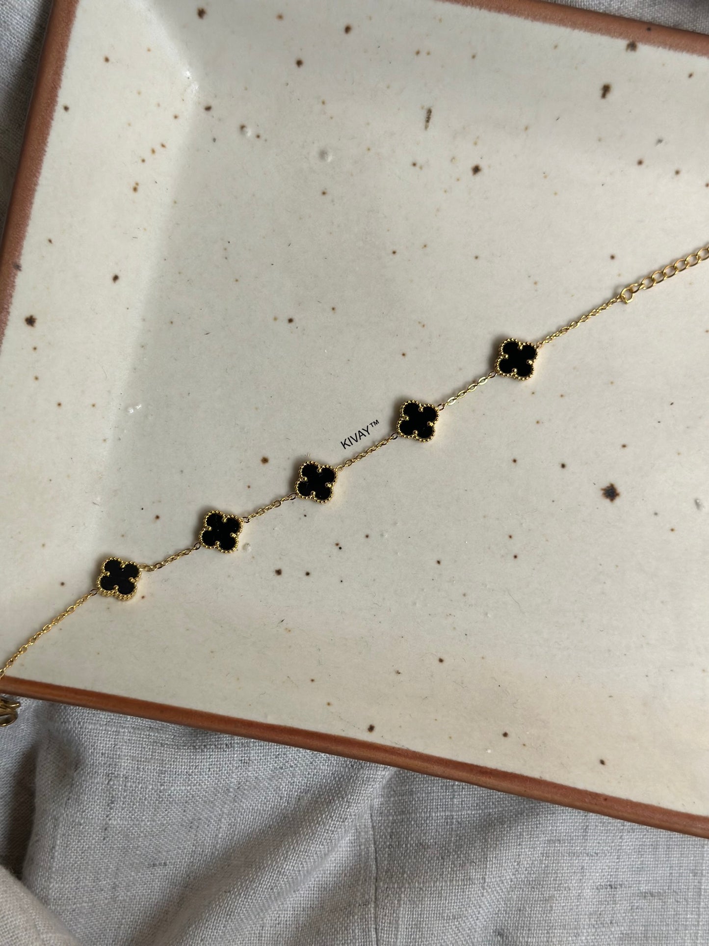 Floral Reversible Chain Bracelet