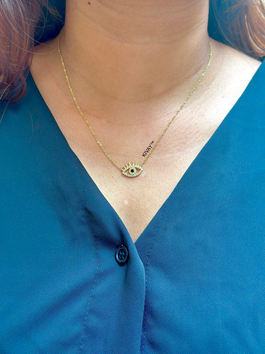 Diamante Evil Eye Necklace