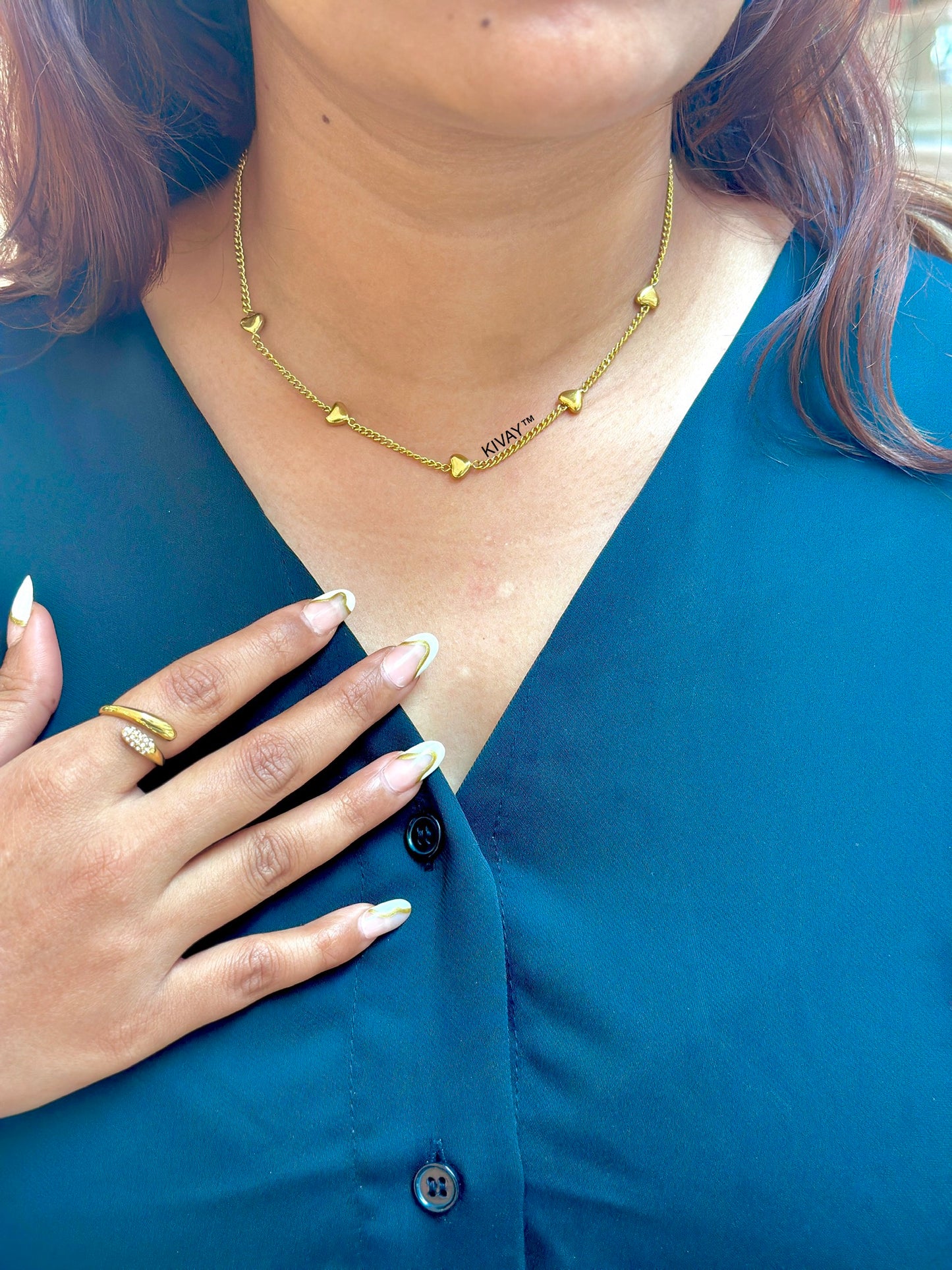 Alexa Heart Choker Necklace