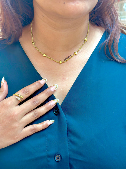 Alexa Heart Choker Necklace