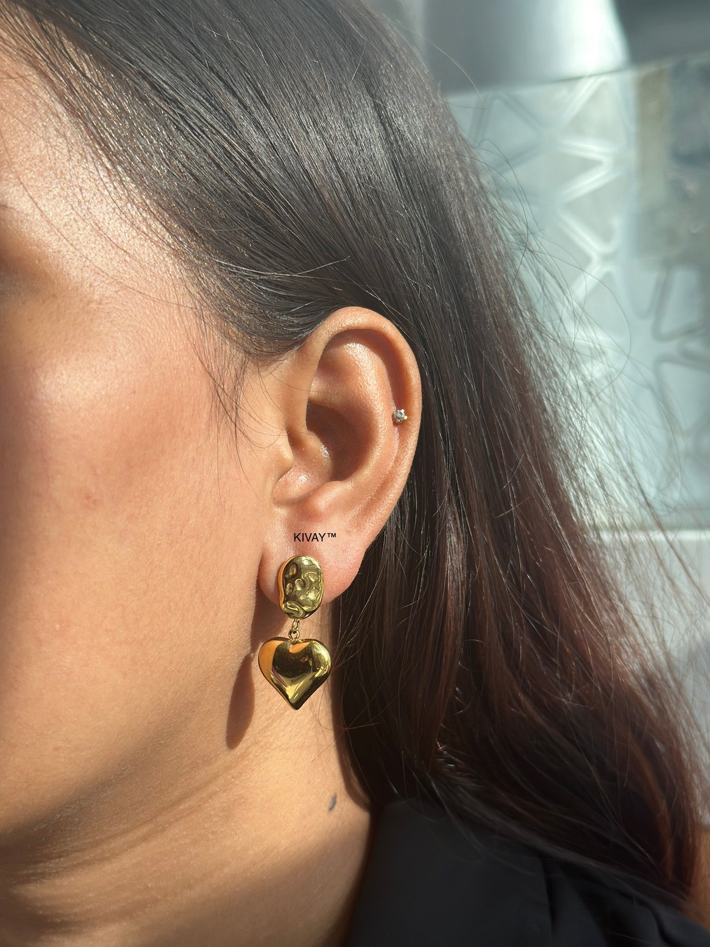 Dangle Heart Earring