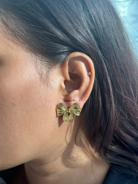 Aesthetic Bow Earring