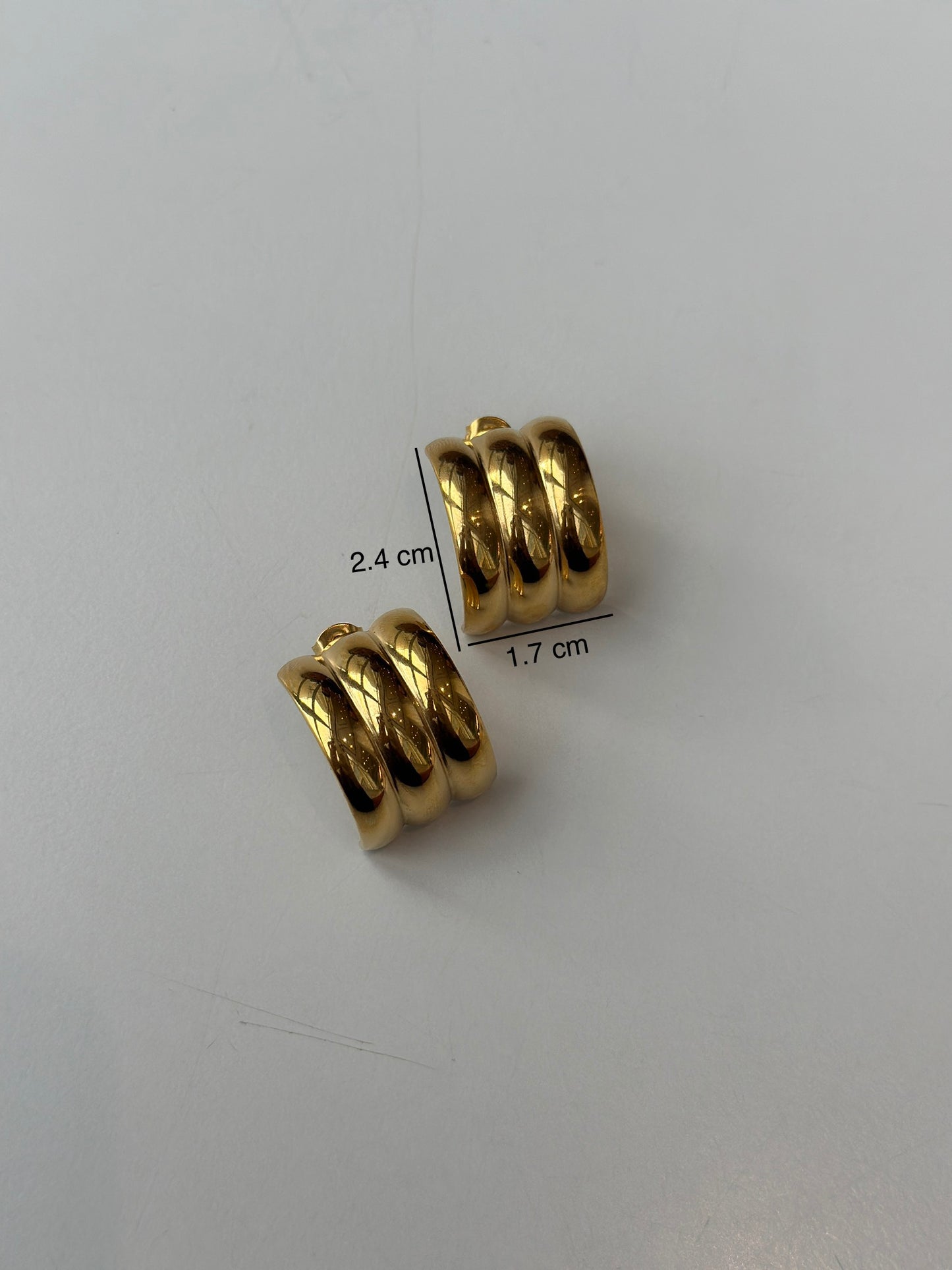 Gold Duffle Earring