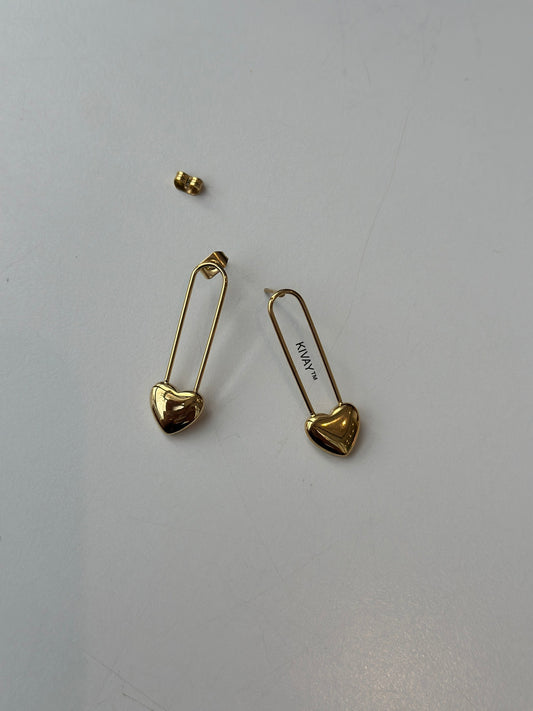 Heart Pin Earring