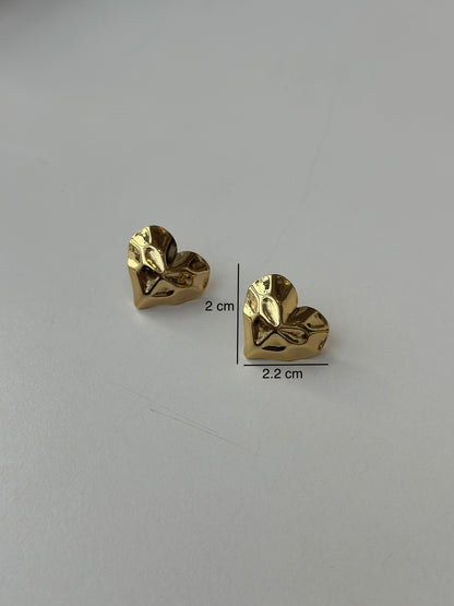 Fan Heart Earring