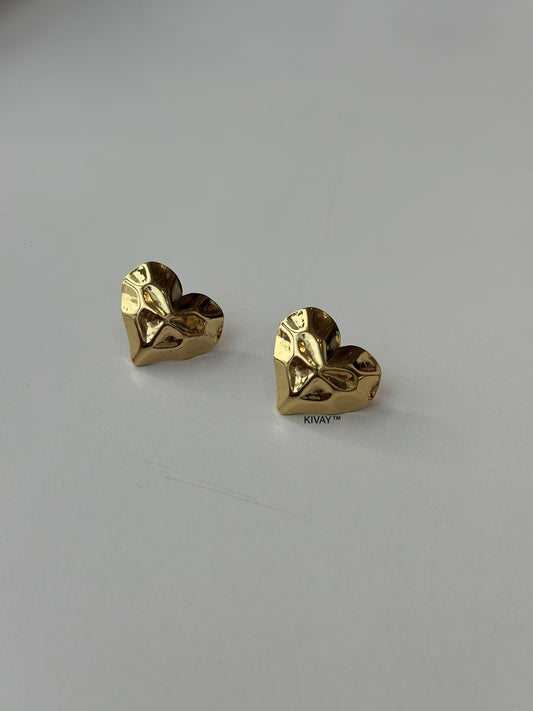 Fan Heart Earring