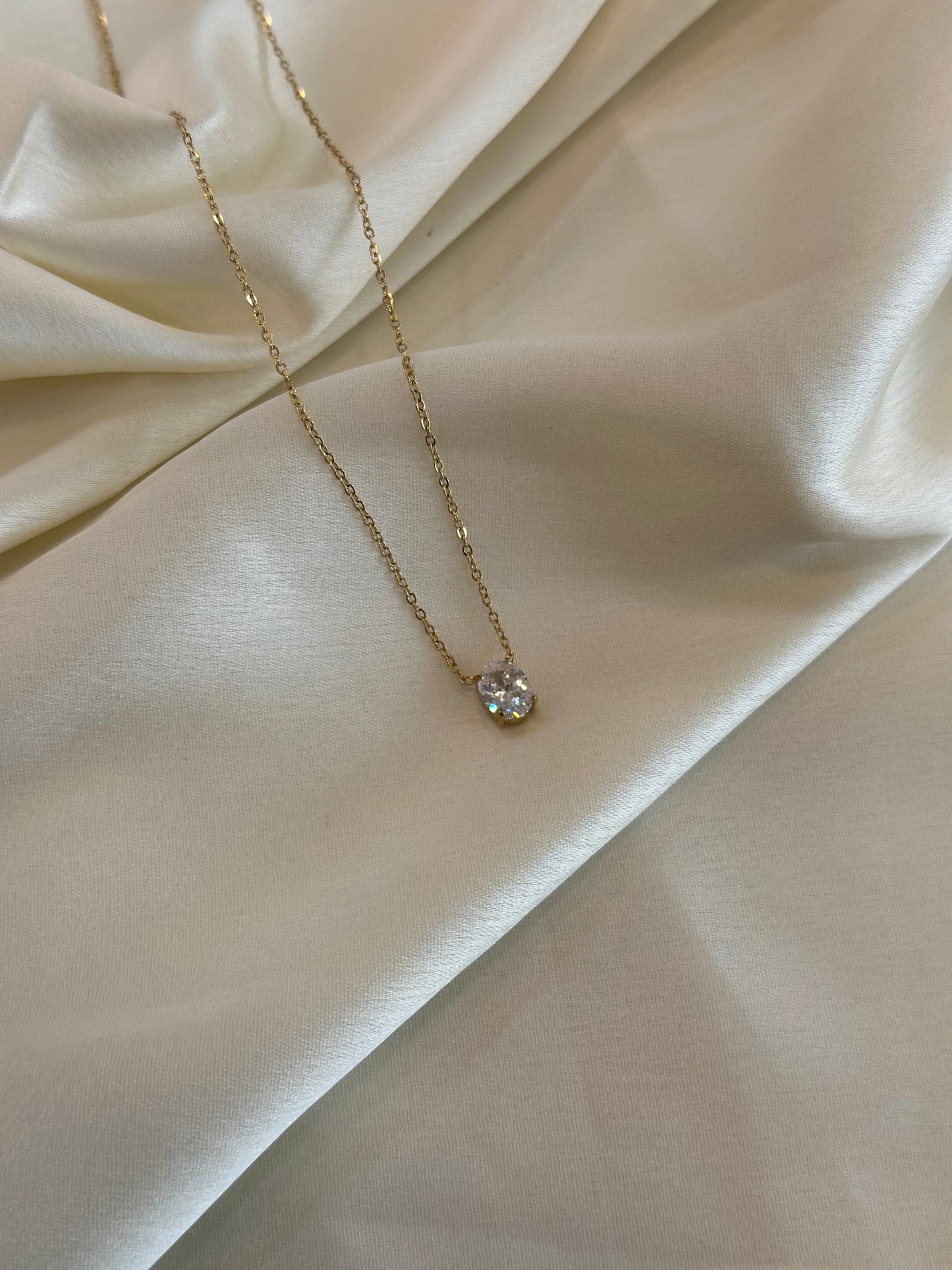 Ani Solitaire Necklace