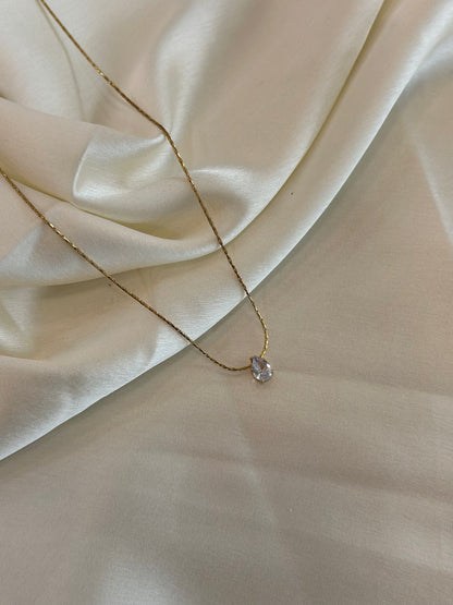 Drop Solitaire Necklace