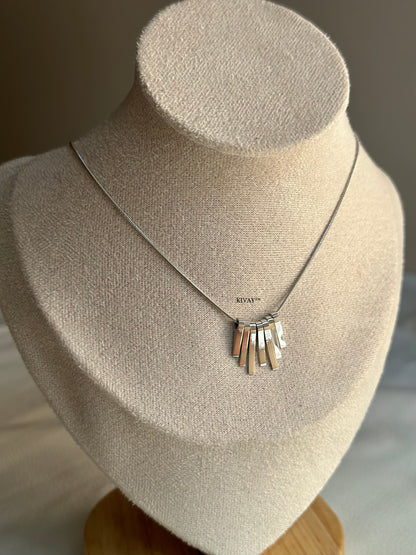 Piano Silver Necklace