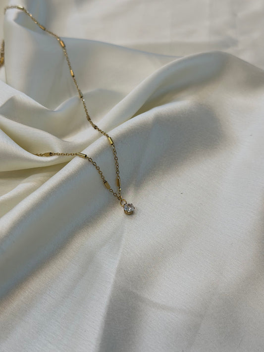 Bare Solitaire Necklace
