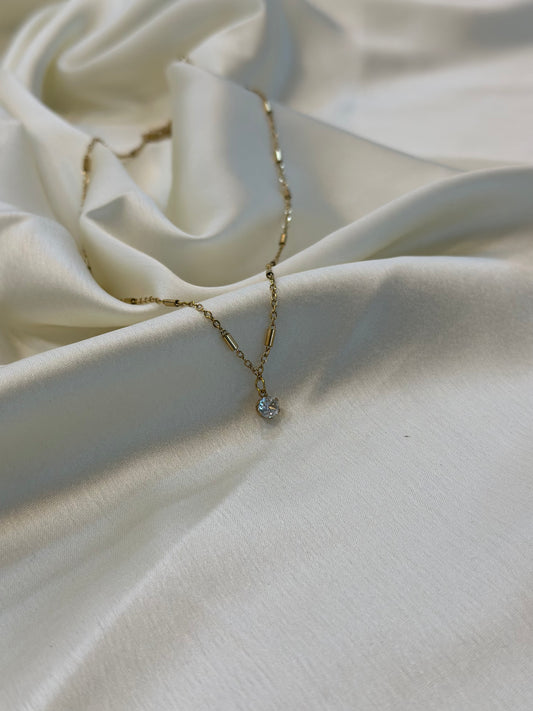 Bare Solitaire Necklace