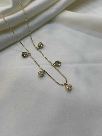 Drop  multi Necklace