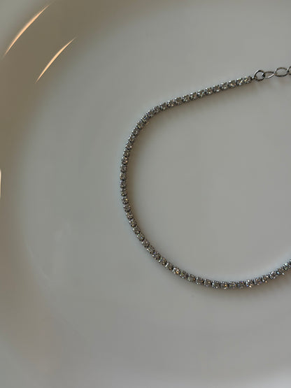 Aura minimal tennis bracelet