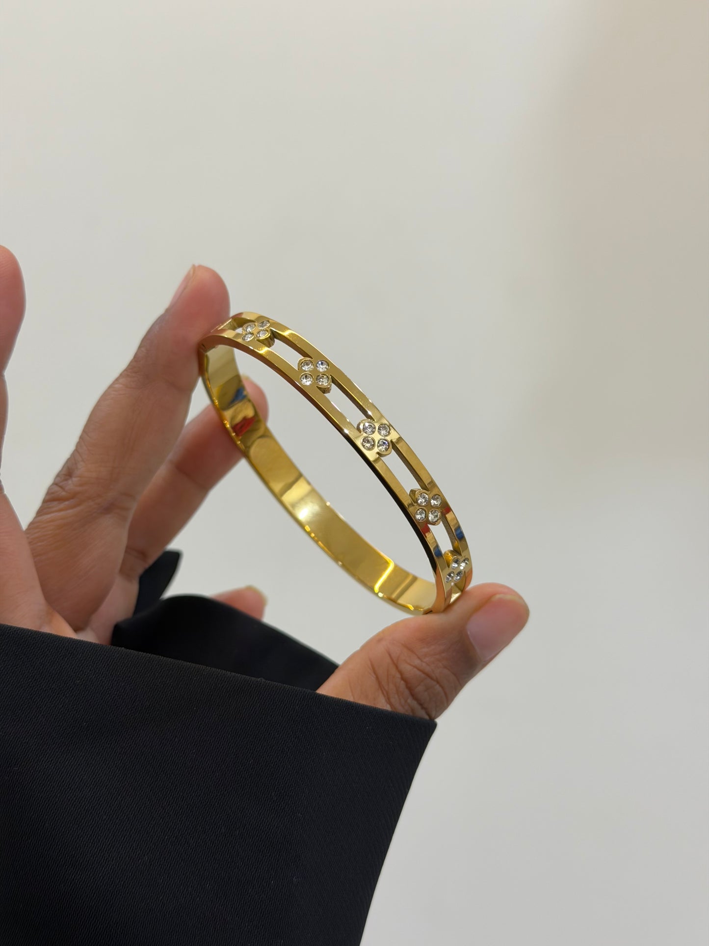 Luxe Nova studded statement bracelet